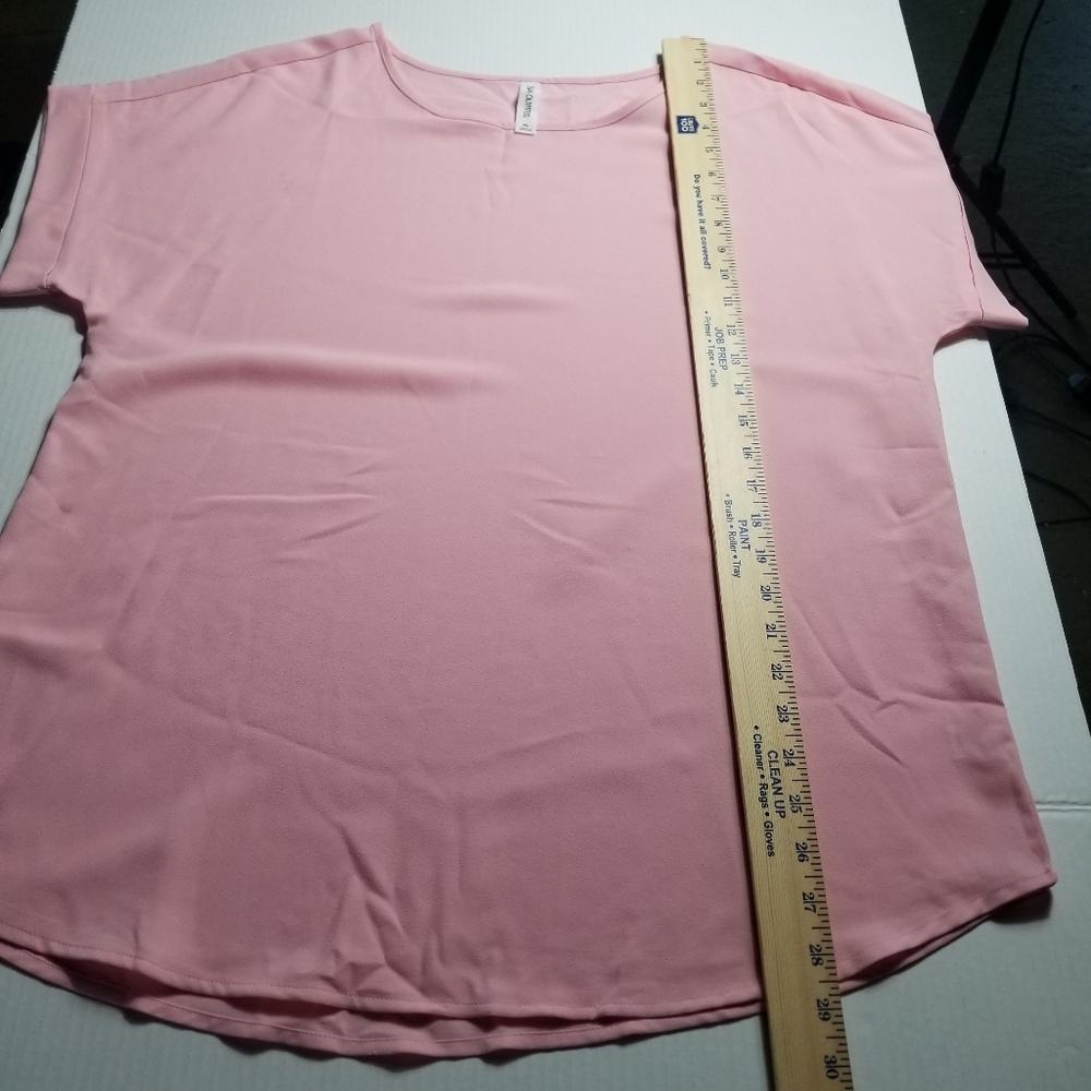 NWOT ZENANA OUTFITTERS WOMEN'S PINK BLOUSE SIZE XL - Picture 6 of 10